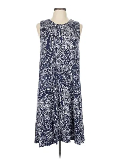 Pre-owned Sigrid Olsen Casual Dress In Blue