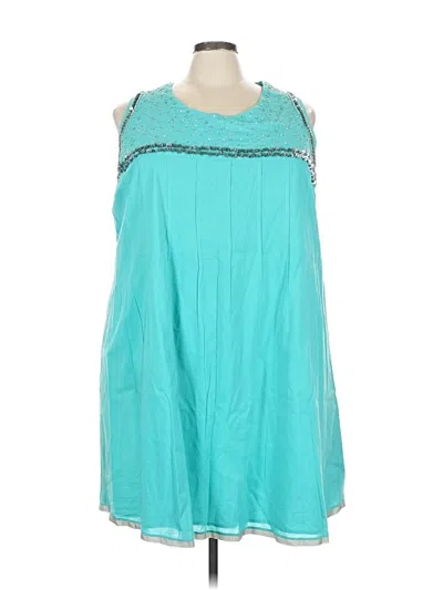 Pre-owned Sigrid Olsen Casual Dress In Blue