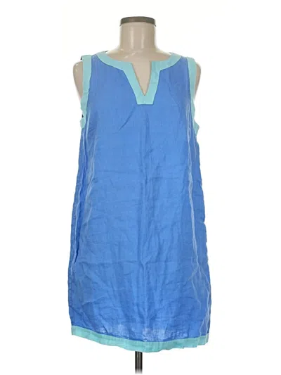 Pre-owned Sigrid Olsen Casual Dress In Blue