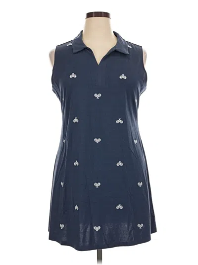 Pre-owned Sigrid Olsen Casual Dress In Blue