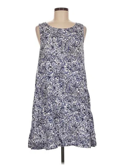 Pre-owned Sigrid Olsen Casual Dress In Blue