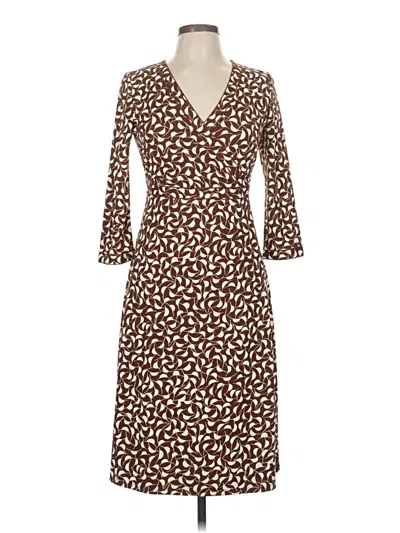 Pre-owned Sigrid Olsen Casual Dress In Brown