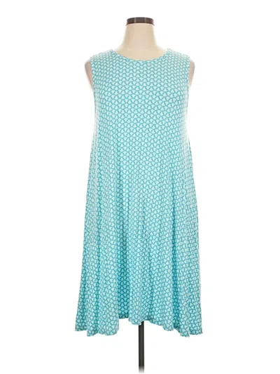Pre-owned Sigrid Olsen Casual Dress In Teal