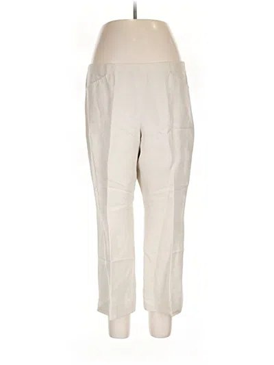 Pre-owned Sigrid Olsen Casual Pants In Ivory