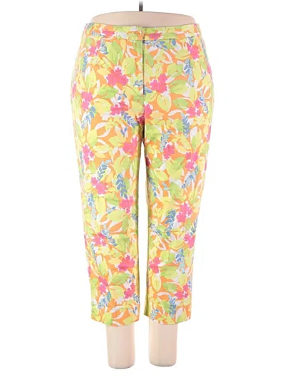 Pre-owned Sigrid Olsen Casual Pants In Yellow