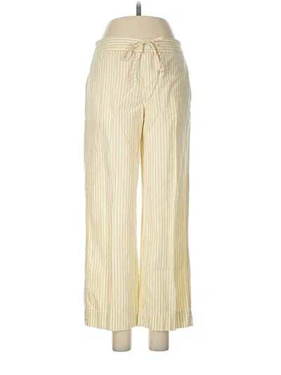 Pre-owned Sigrid Olsen Casual Pants In Yellow