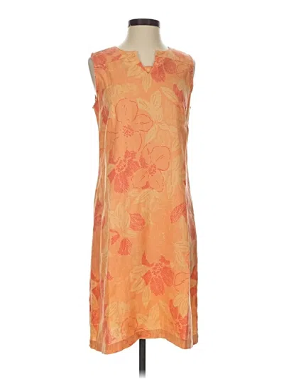 Pre-owned Sigrid Olsen Cocktail Dress In Orange