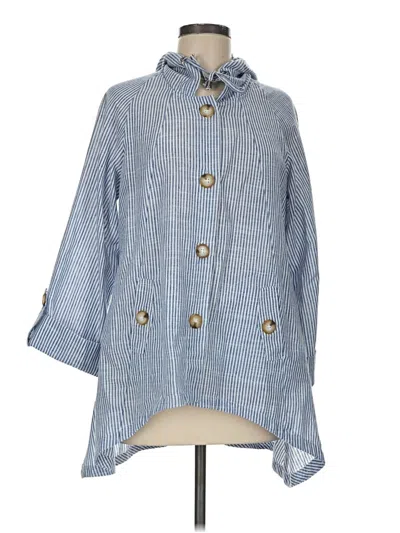 Pre-owned Sigrid Olsen Denim Jacket In Blue