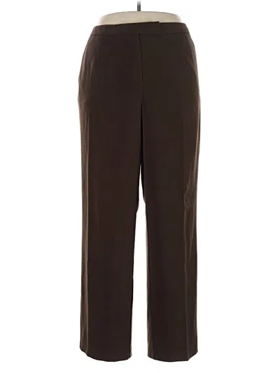 Pre-owned Sigrid Olsen Dress Pants In Brown