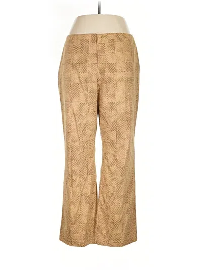 Pre-owned Sigrid Olsen Dress Pants In Gold
