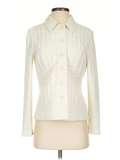 Pre-owned Sigrid Olsen Jacket In Ivory
