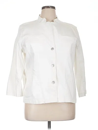 Pre-owned Sigrid Olsen Jacket In White