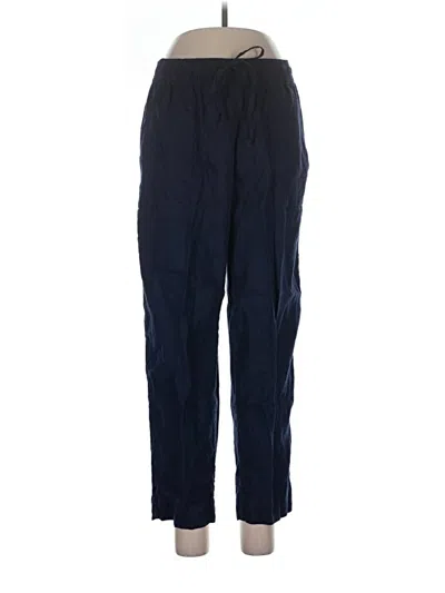 Pre-owned Sigrid Olsen Linen Pants In Blue