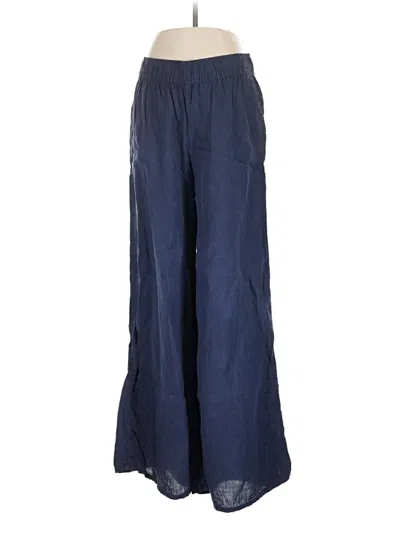 Pre-owned Sigrid Olsen Linen Pants In Blue