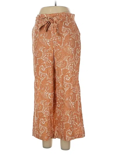 Pre-owned Sigrid Olsen Linen Pants In Brown