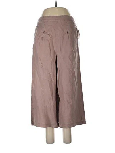 Pre-owned Sigrid Olsen Linen Pants In Brown