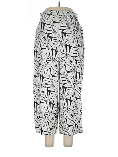 Pre-owned Sigrid Olsen Linen Pants In Ivory