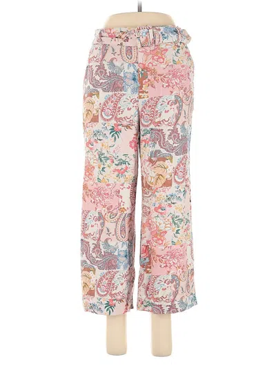 Pre-owned Sigrid Olsen Linen Pants In Pink