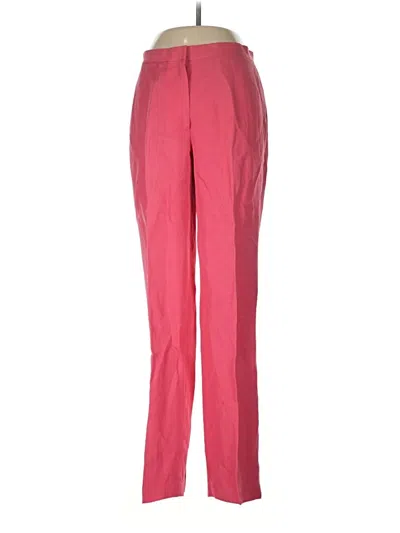 Pre-owned Sigrid Olsen Linen Pants In Pink