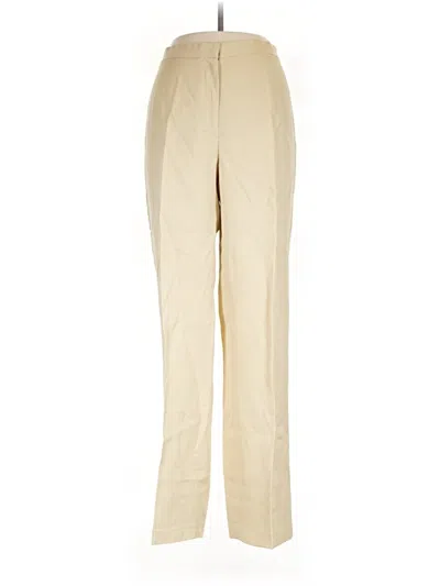 Pre-owned Sigrid Olsen Linen Pants In Tan