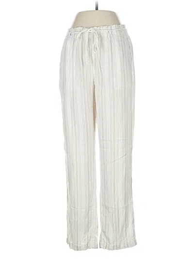 Pre-owned Sigrid Olsen Linen Pants In White