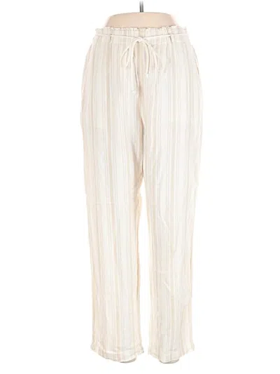 Pre-owned Sigrid Olsen Linen Pants In White