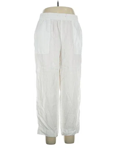 Pre-owned Sigrid Olsen Linen Pants In White