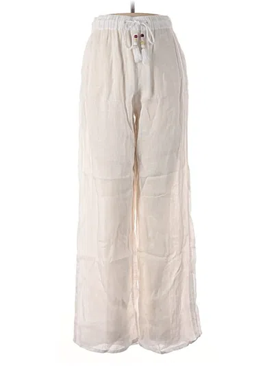 Pre-owned Sigrid Olsen Linen Pants In White