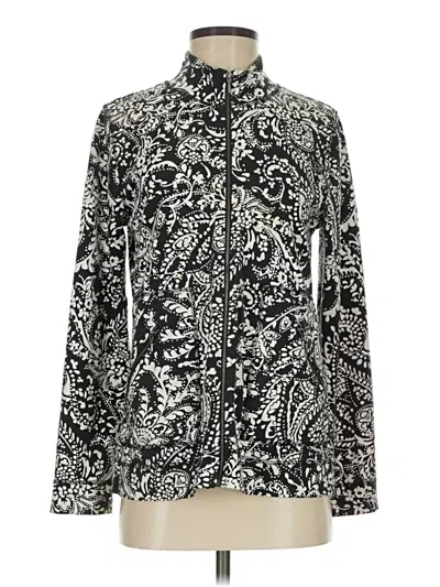 Pre-owned Sigrid Olsen Long Sleeve T-shirt In Black
