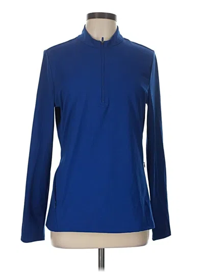 Pre-owned Sigrid Olsen Long Sleeve T-shirt In Blue