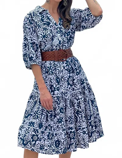 Sigrid Olsen Pandora Dress In Navy