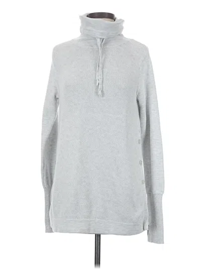 Pre-owned Sigrid Olsen Pullover Sweater In Gray
