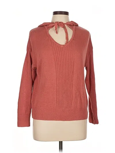 Pre-owned Sigrid Olsen Pullover Sweater In Red