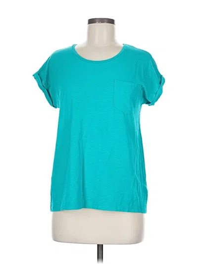 Pre-owned Sigrid Olsen Short Sleeve T-shirt In Blue