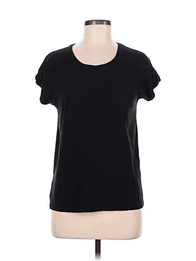 Pre-owned Sigrid Olsen Short Sleeve T-shirt In Black