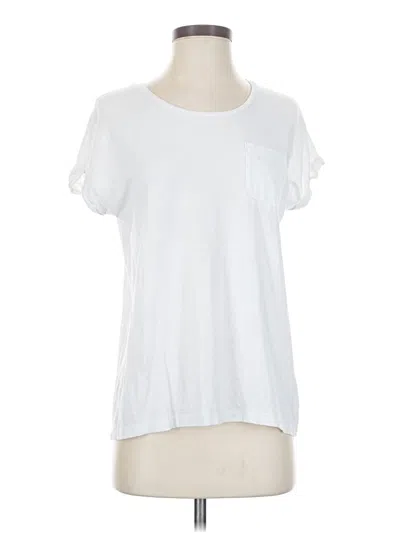 Pre-owned Sigrid Olsen Short Sleeve T-shirt In White