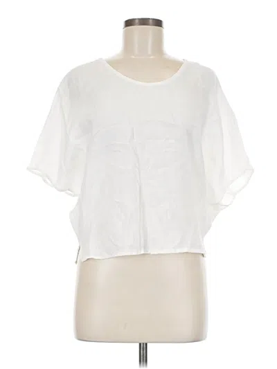 Pre-owned Sigrid Olsen Short Sleeve T-shirt In White