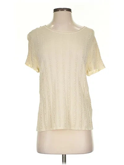 Pre-owned Sigrid Olsen Short Sleeve T-shirt In White