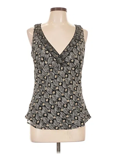 Pre-owned Sigrid Olsen Sleeveless Blouse In Black