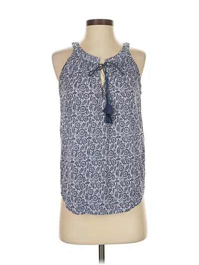Pre-owned Sigrid Olsen Sleeveless Blouse In Blue