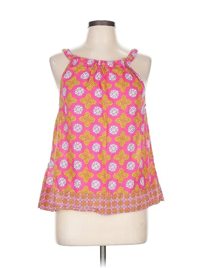 Pre-owned Sigrid Olsen Sleeveless Blouse In Pink