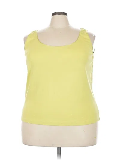 Pre-owned Sigrid Olsen Sleeveless T-shirt In Yellow