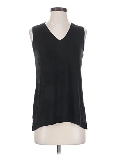 Pre-owned Sigrid Olsen Sleeveless T-shirt In Black