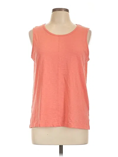 Pre-owned Sigrid Olsen Sleeveless T-shirt In Orange