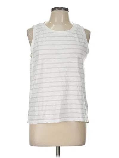 Pre-owned Sigrid Olsen Sleeveless T-shirt In White