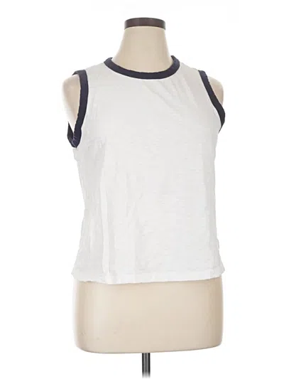 Pre-owned Sigrid Olsen Sleeveless T-shirt In White
