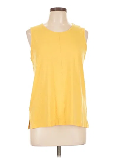 Pre-owned Sigrid Olsen Sleeveless T-shirt In Yellow