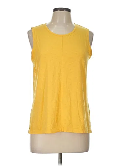 Pre-owned Sigrid Olsen Sleeveless T-shirt In Yellow