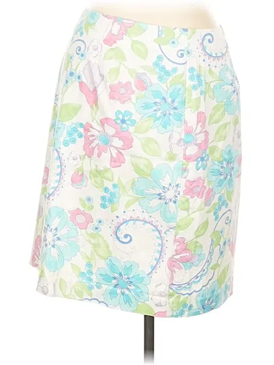 Pre-owned Sigrid Olsen Sport Casual Skirt In White