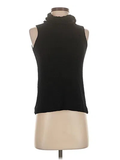 Pre-owned Sigrid Olsen Sweater Vest In Black